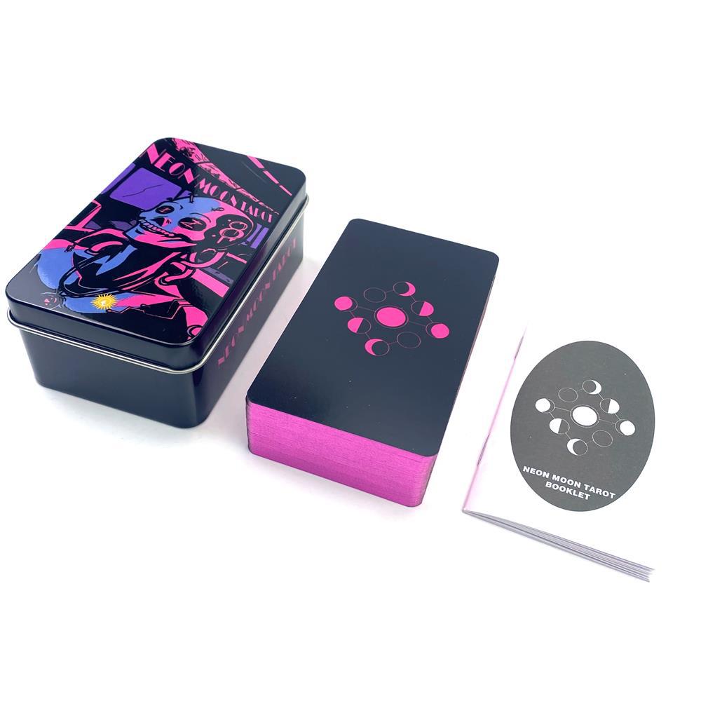 Tarot Deck With Guidebook - Karty Tarota Neon Moon z różowym