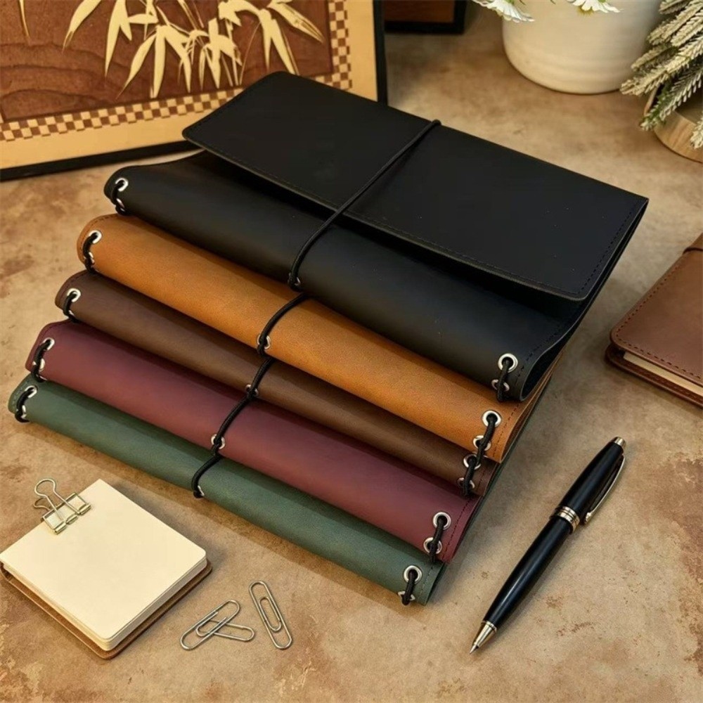Vintage Leather Journal Notebook - Organizer na notatnik A5, okładka na