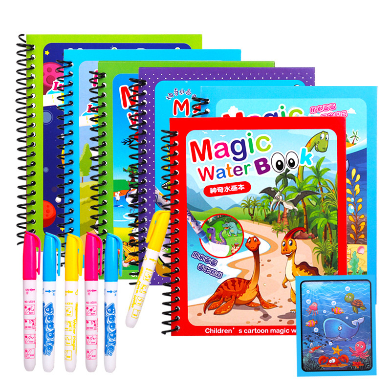 Reusable Water Magic Coloring Book - Malarstwo wielokrotnego użytku magiczna książka wodna