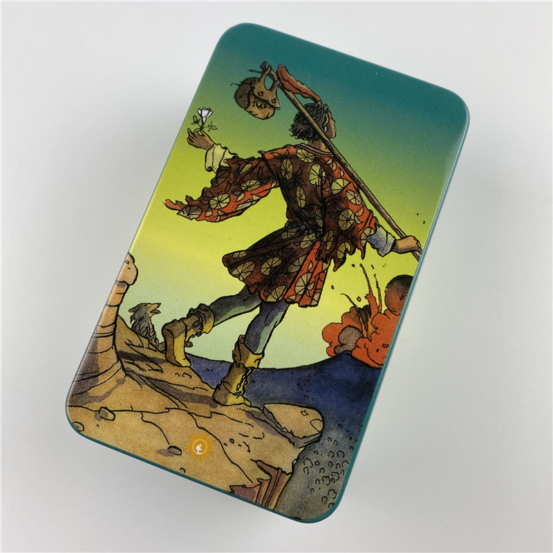 Metal Box Gilded Edition Back  – Tarot Deck With Guidebook recenzja i cena
