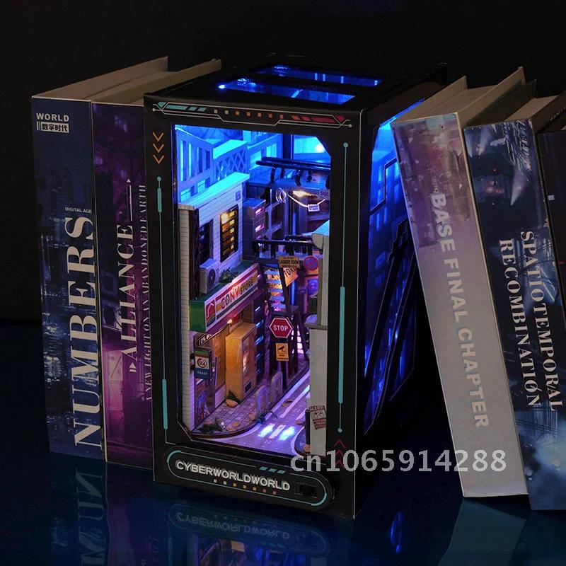 Kreatywne zestawy DIY do samod – Diy Wooden Book Nook Kit Shelf Insert recenzja i cena