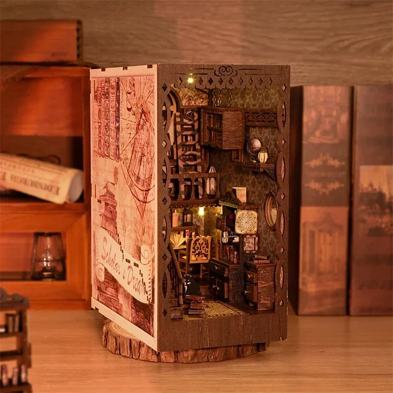 Nowe drewniane zestawy do samo – Diy Wooden Book Nook Kit Shelf Insert recenzja i cena