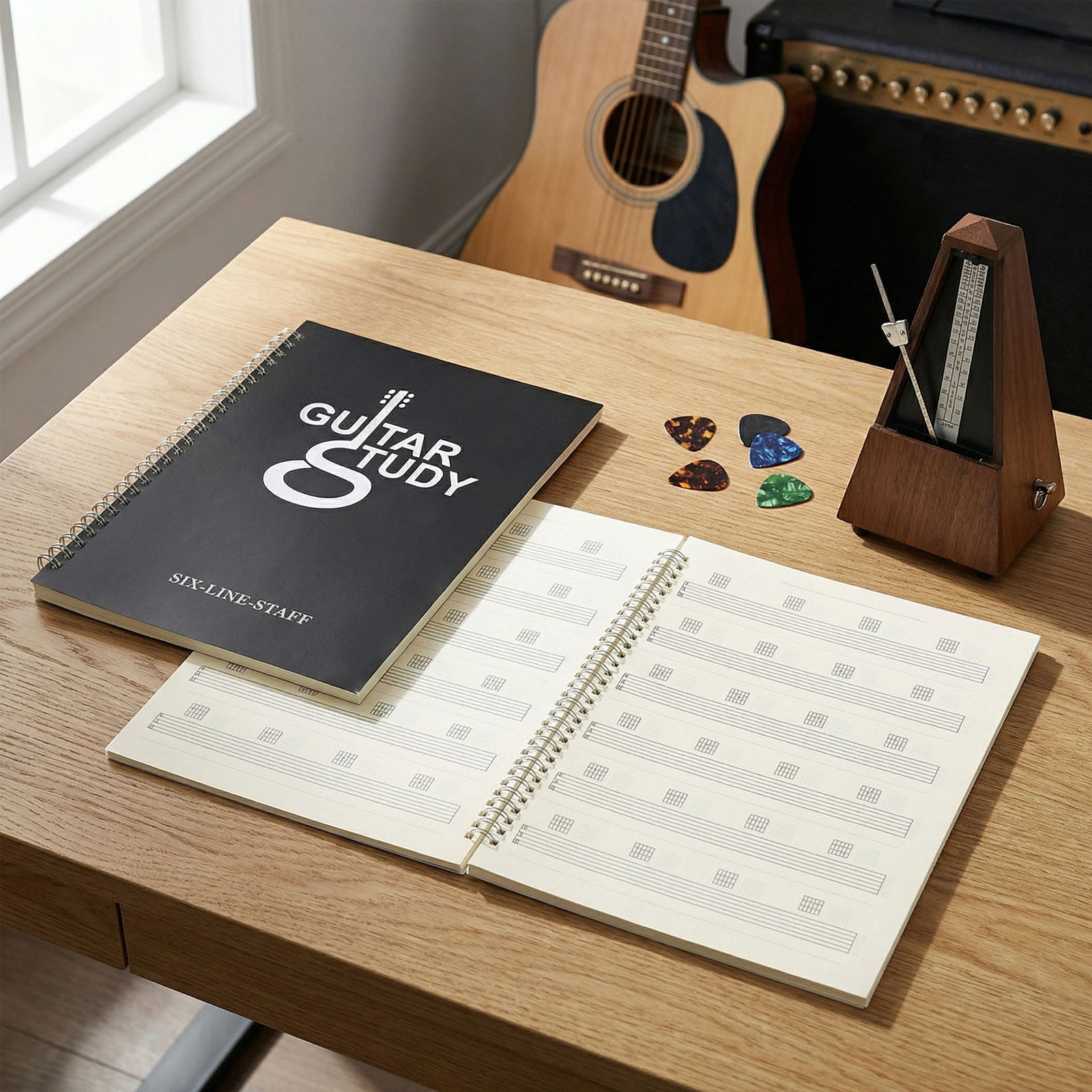 2 sztuki: notatnik do zapisywa – Blank Sheet Music Notebook recenzja i cena