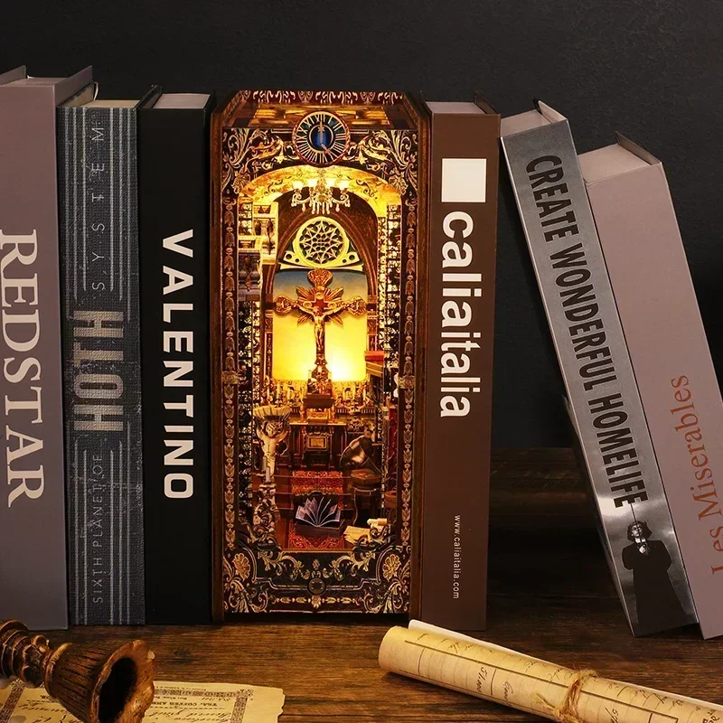 Zestawy do samodzielnego wykon – Diy Wooden Book Nook Kit Shelf Insert recenzja i cena