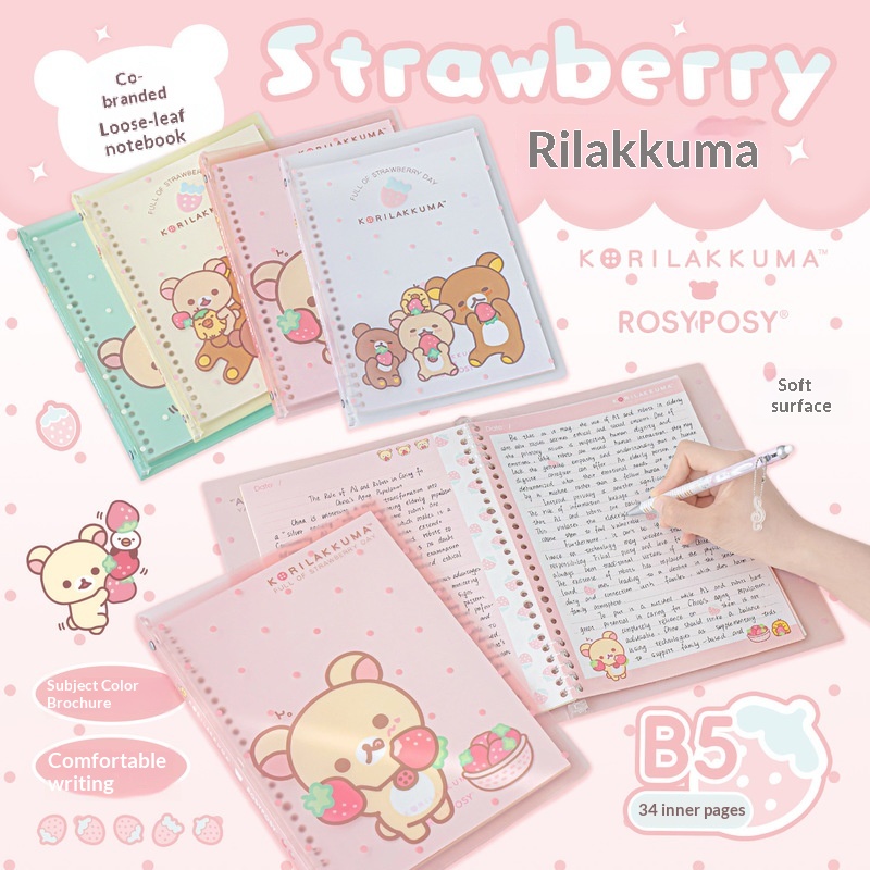 Rosyposy Korilakkuma Strawberr – Blank Sheet Music Notebook recenzja i cena