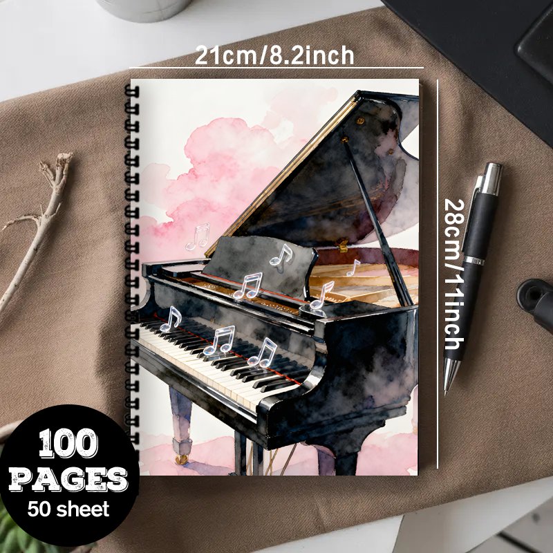 Notatnik muzyczny formatu A4,  – Blank Sheet Music Notebook recenzja i cena